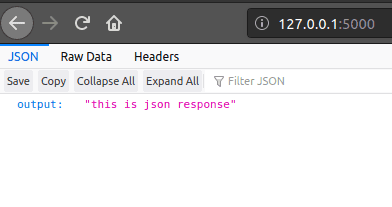 python json response